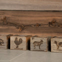 Handmade Reclaimed Wood Mini Farm Animal Planters, Cow, Rooster, Pig OR Goat