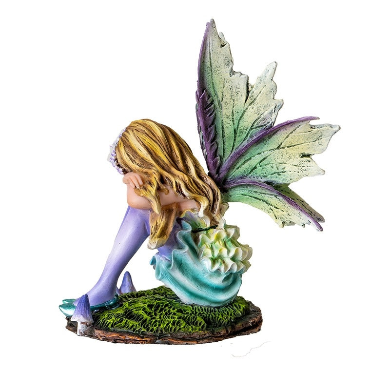 Miniature Resin Sleeping Fairy Figurine Fantasy Garden & Terrarium Decor