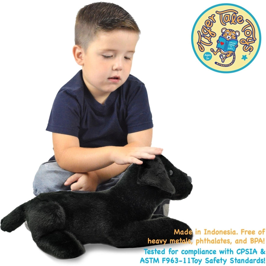 Blythe the Black Lab Puppy Dog, 17 Inch Stuffed Animal Plush
