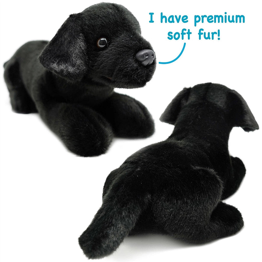Blythe the Black Lab Puppy Dog, 17 Inch Stuffed Animal Plush
