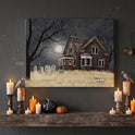 Hallow's Eve by Billy Jacobs Framed Canvas Halloween Wall Art, 12" X 16"