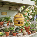 Honeycomb Hideaway Yellow Beehive Felt and Fabric 6" Birdhouse