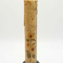 Sunflowers CInnamon/Clove Dusted 7" Led Timer Taper Candle and Black Holder Set