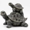 Stacked Turtles Figurine, Resin Tortoise 5 1/2" Small Statue, Garden Accent