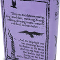 Edgar Allan Poe The Raven Decorative Purple Ceramic Book Themed Flower Vase