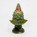 The Succulent Beard Resin Bird Feeder Gnome, 13.4" Weather-Resistant Seed Feeder