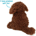 Laurel the Labradoodle 12 Inch Stuffed Animal Plush Puppy Dog, Brown