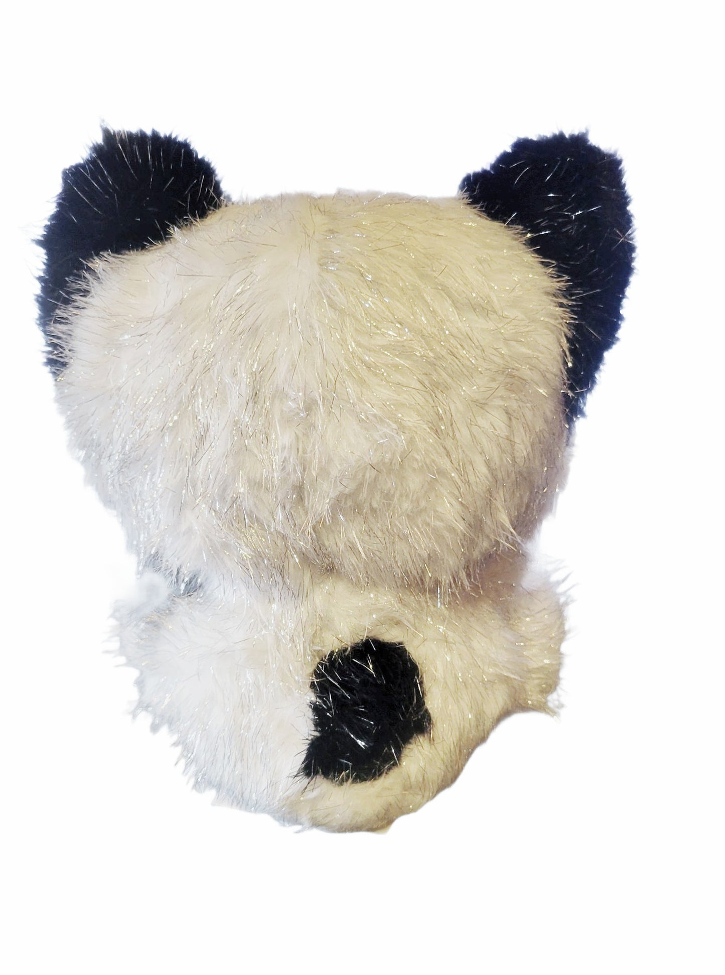 Beverly Hills Teddy Bear Co Shimmers Kitten, 9" Plush Black and White Cat