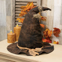 Primitive Grungy Halloween Stuffed Witch 15" Hat Shelf Sitter