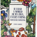 Alice in Wonderland Floral Nonsense Decorative Ceramic Book Themed Flower Vase
