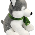 Beverly Hills Teddy Bear Co. Large Winter Cozies Hugger Husky Dog, 14" Plush