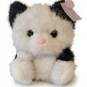 Beverly Hills Teddy Bear Co Shimmers Kitten, 9" Plush Black and White Cat