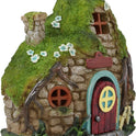 Enchanted LED Light-Up Stone Fairy Garden House Miniature Cottage