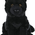 Wild Republic Cuddlekins Black Wolf, 12" Plush, Soft Stuffed Animal