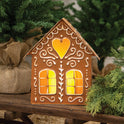 Gingerbread House 9.75" Metal Luminary - Christmas Village Holiday Decor