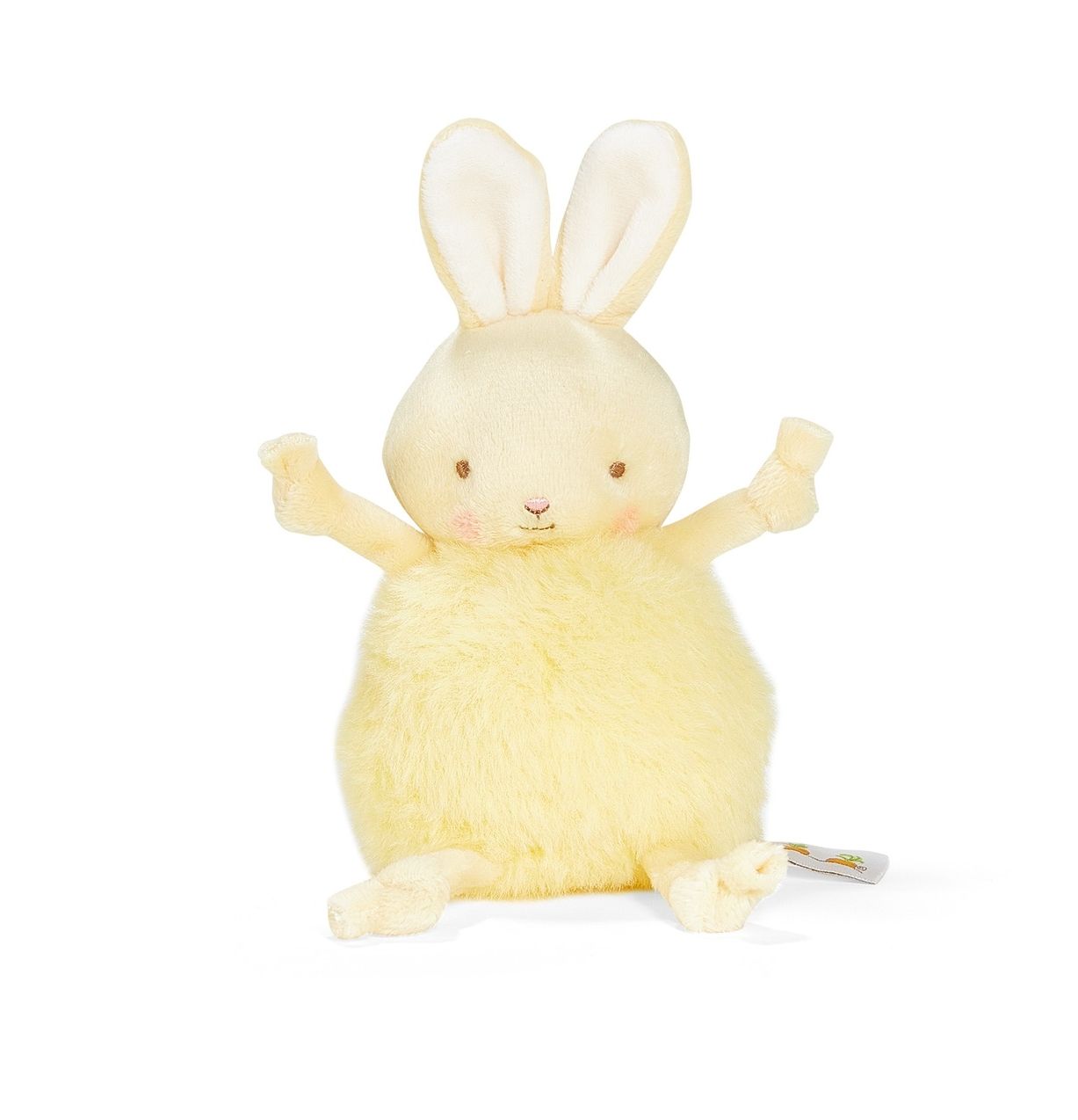 Bunnies By the Bay 5" Lemongrass Roly Poly Bunny Soft Yellow Plush Rabbit