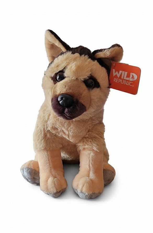 German Shepherd Stuffed Animal 12" Soft Plush Cuddlekins Dog by Wild Republic