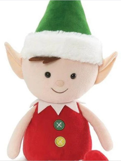 Gund Buttons The Elf, Christmas Plush Holiday Accent Doll, 18"