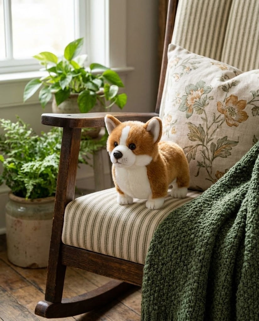Queen the Corgi, Soft Plush Puppy Dog, Stuffed Animal by Bearington Collection