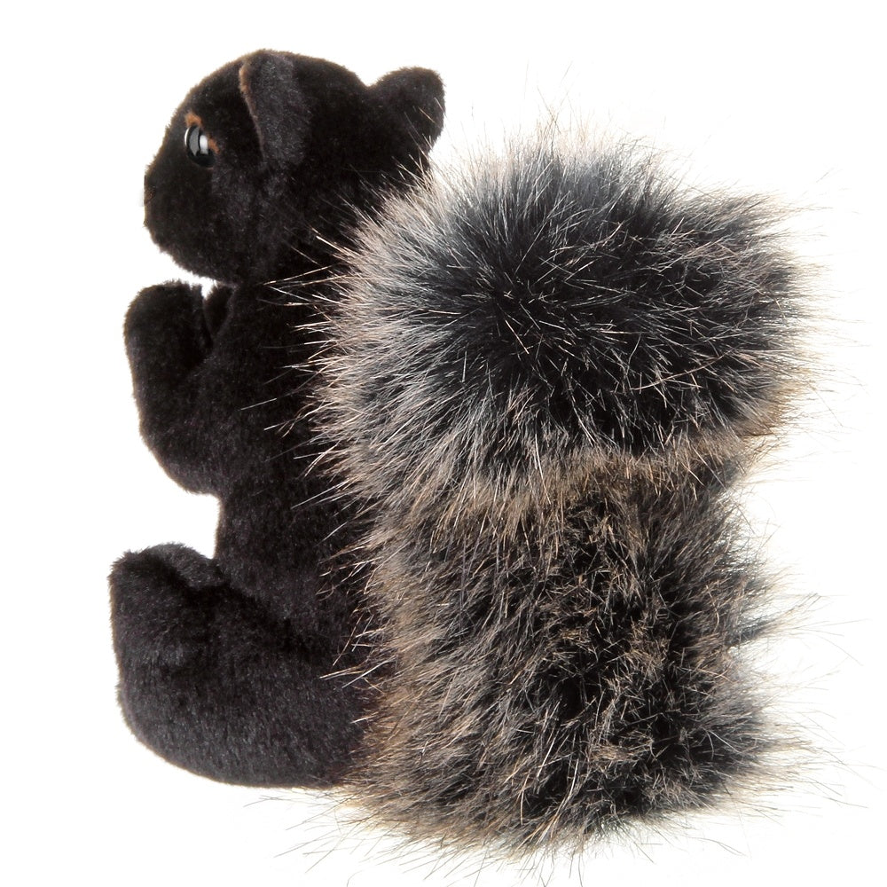 Acorn Black Plush Squirrel, 7" Woodland Stuffed Animal by Bearington Collection