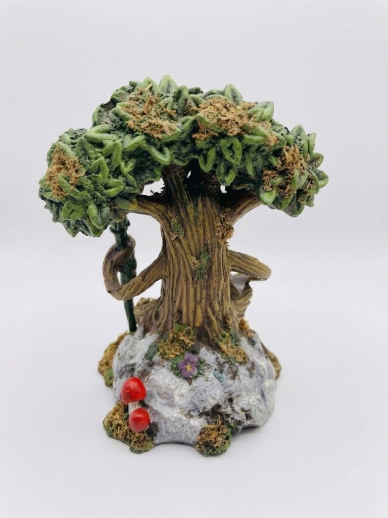 Miniature Reading Grandfather Tree Forest Wizard, Tree-Ent Fairy Garden Figurine