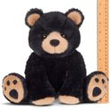 Bearington Collection Soft Plush Woody the Black Bear, 10 1/2" Stuffed Animal