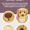 Living Nature Golden Retriever Plush Toy, 8" Dog, Eco-Friendly