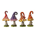 Mini Toadstool Mushroom Fairy Garden Home and Garden Decor Set of 4