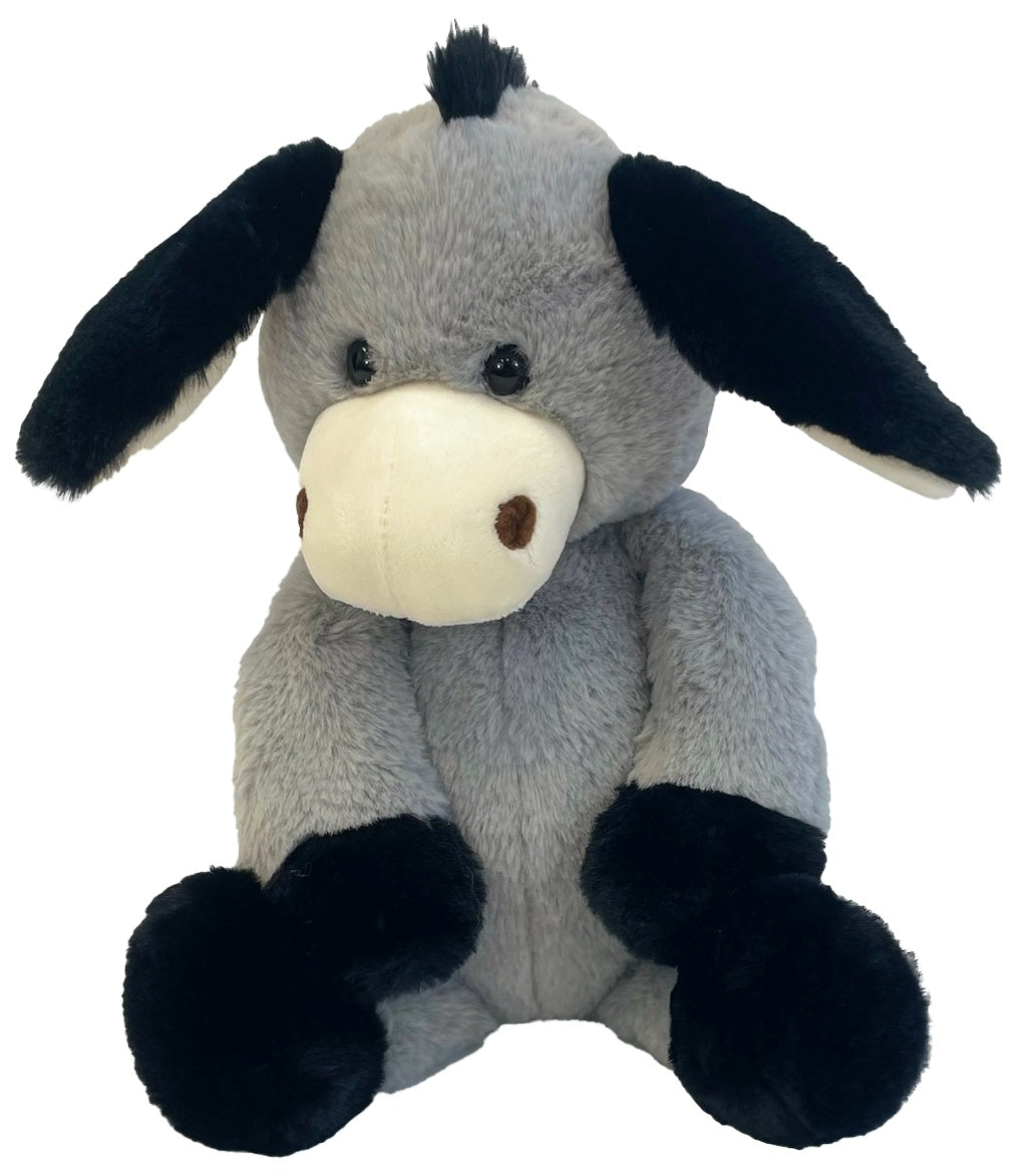 World's Softest Lushee 16 Inch Plush Gray Darly Donkey, Stufed Animal – styled setting