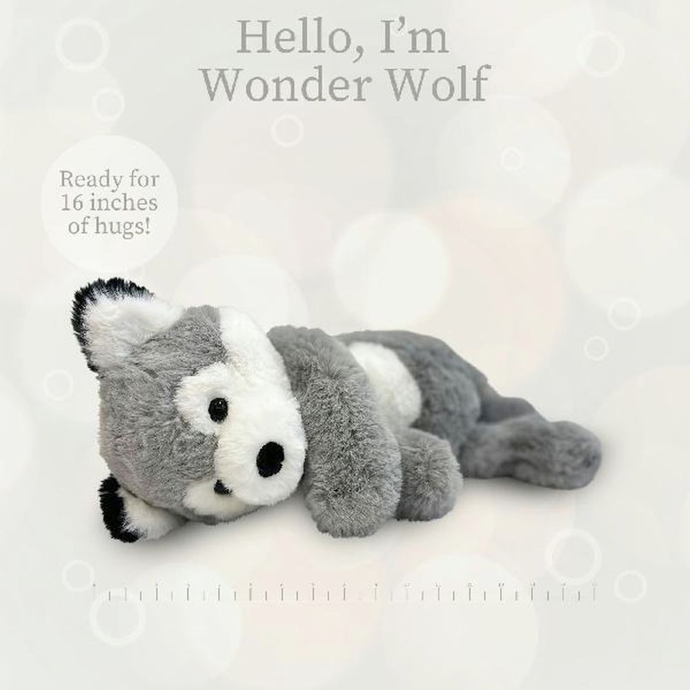 World's Softest Plush Wonder Wolf, Lushee, Large, 16" Stuffed Animal