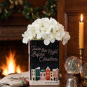 Twas the Night Before Christmas, C. Moore Holiday Themed 8" Ceramic Book Vase