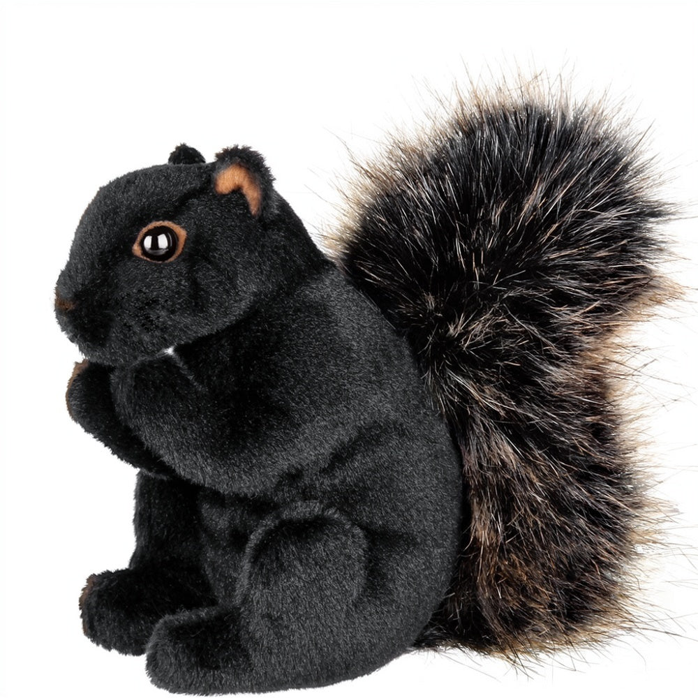 Acorn Black Plush Squirrel, 7" Woodland Stuffed Animal by Bearington Collection
