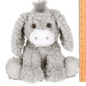 Bearington Donny The Donkey Soft Cloud-Tuft Grey Plush Stuffed Animal - 10.5"