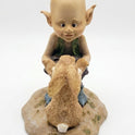 Fairy Garden Pixie and Bunny 4" Miniature Resin Statuette, Figurine