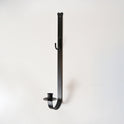 Black Iron 18" Wall Mount Hand-Crafted Holiday Wreath & Taper Candle Holder