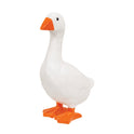 White Goose Resin Figurine 7" Carved Wood Look Primitive Farmhouse Accent