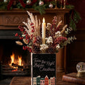 Twas the Night Before Christmas, C. Moore Holiday Themed 8" Ceramic Book Vase