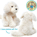 Luka the Labradoodle 12 Inch Stuffed Animal Plush Puppy Dog, Cream