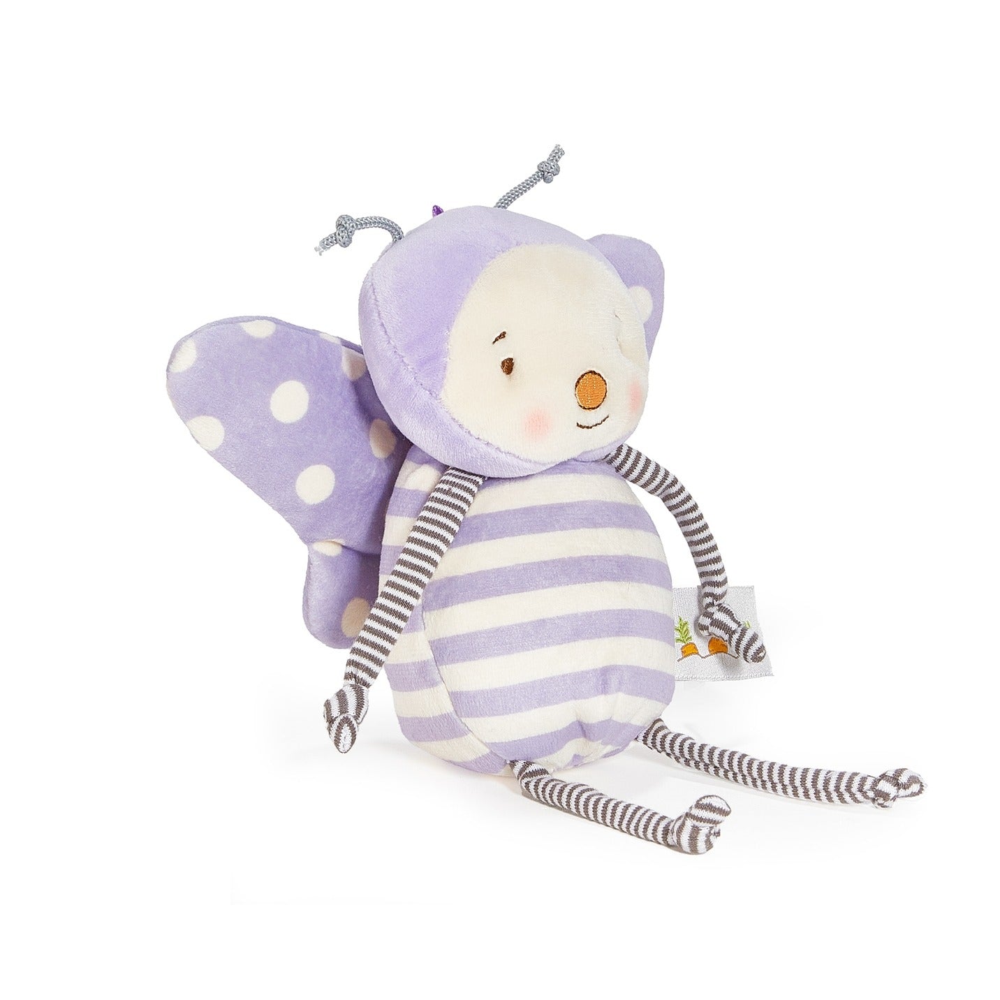 Bunnies By The Bay Purple and White Spring Plush Flutterbye Butterfly, 6"