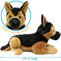 Gretchen the German Shepherd 14" Laying Plush Dog by Viahart Toy Co.