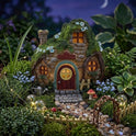 Enchanted LED Light-Up Stone Fairy Garden House Miniature Cottage