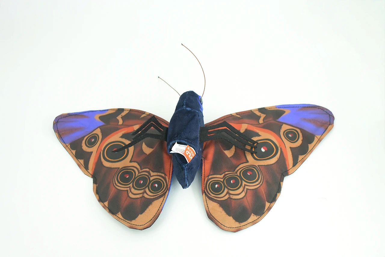 Wild Republic 8" Blue Morpho Butterfly Plush Nature Accent