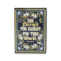 Emily Brontë’s Wuthering Heights Ceramic Book Themed 8" Flower Vase