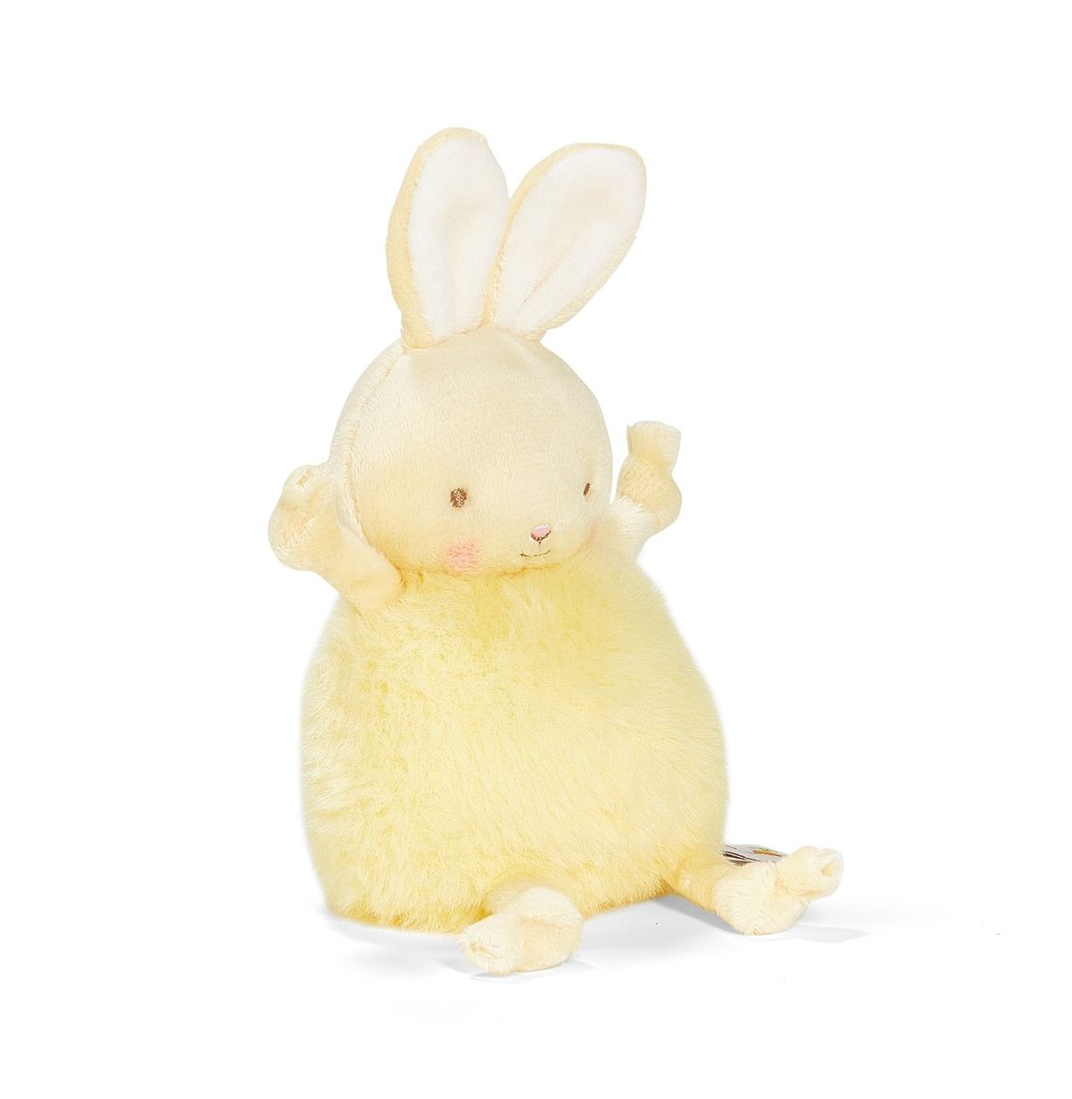 Bunnies By the Bay 5" Lemongrass Roly Poly Bunny Soft Yellow Plush Rabbit