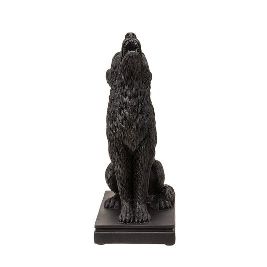 Ululanoctis Gothic Decor Dark Academia Cold Cast Resin Wolf Candle Holder