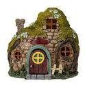 Enchanted LED Light-Up Stone Fairy Garden House Miniature Cottage
