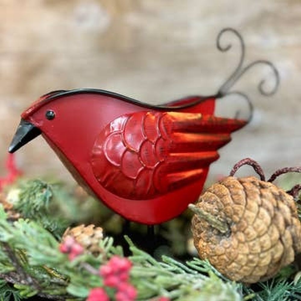 Red Cardinal Mini Small Decorative Succulent, Artificial Flower Planter, Holder