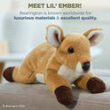 Lil' Ember Small Plush Stuffed Animal Fawn, 9" Deer by Bearington Collection