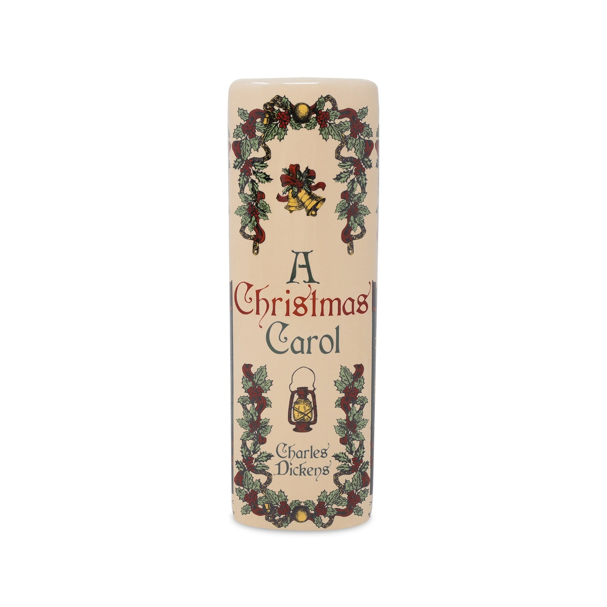 Charles Dickens A Christmas Carol Book-Themed Ceramic Holiday Flower Vase