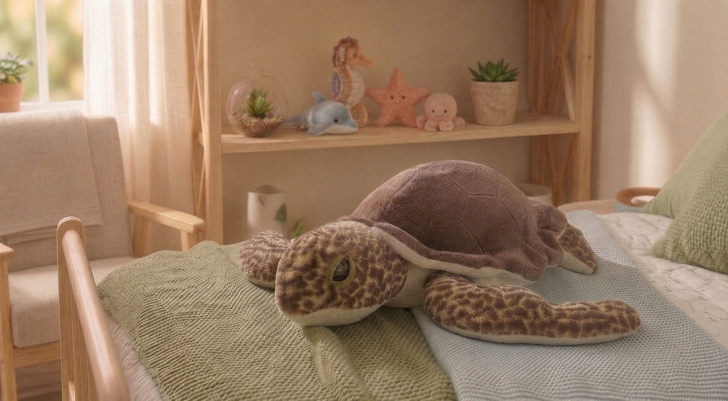 Green Sea Turtle Stuffed Animal 12", Wild Republic Cuddlekins